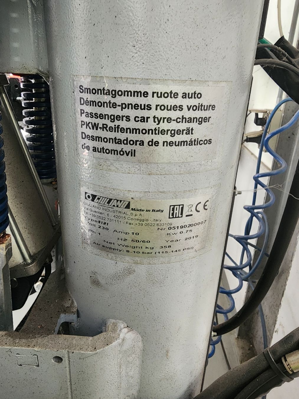 Alle Maschinen: Reifen Machine Giuliano S121  – Gebraucht aus Courtaman von mar_gvf7 2