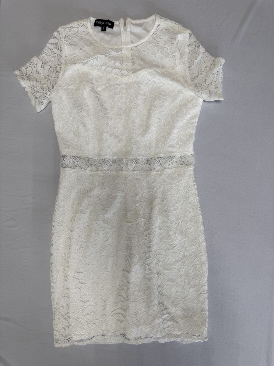 Vestiti: WEISSES SPITZENKLEID S – Nuovo (secondo la descrizione) da Winterthur venduto da fij_f65r 1