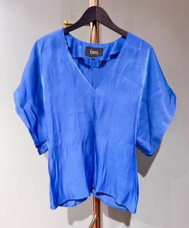 Bluse mit glänzendem Effekt
