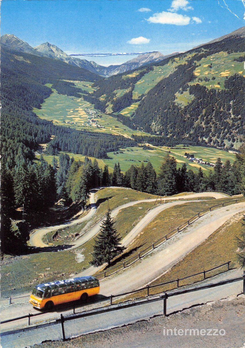 Ansichtskarten: Postauto // 1965 FBW Umbrail Pass – Gebraucht aus Basel von intermezzo12
