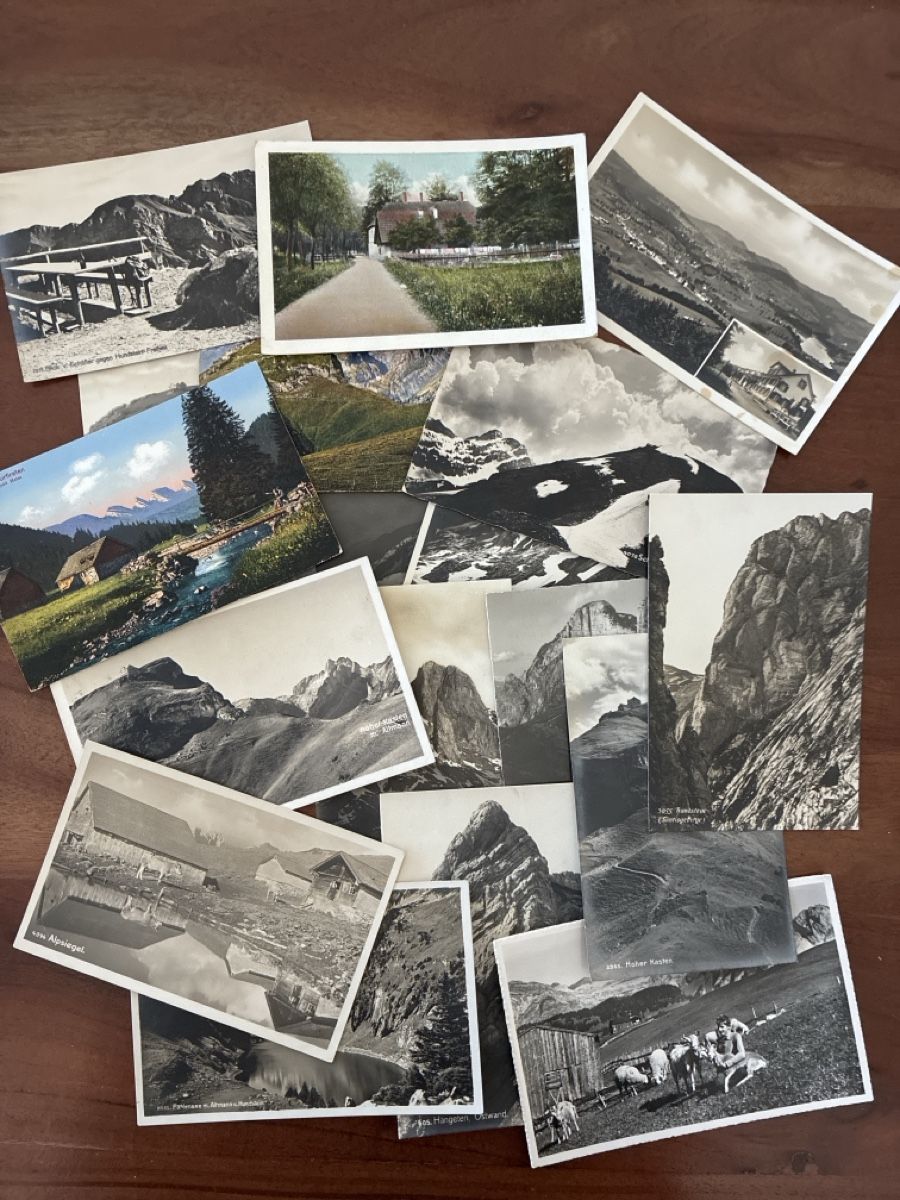 Ansichtskarten: 53 Ansichtskarten Schweiz diverse vom Appenzell  – Gebraucht aus Oftringen von Cla.vD.74 2