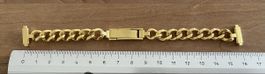 Stahlarmband vergoldet Bandanstoss 15.4 bis 12mm