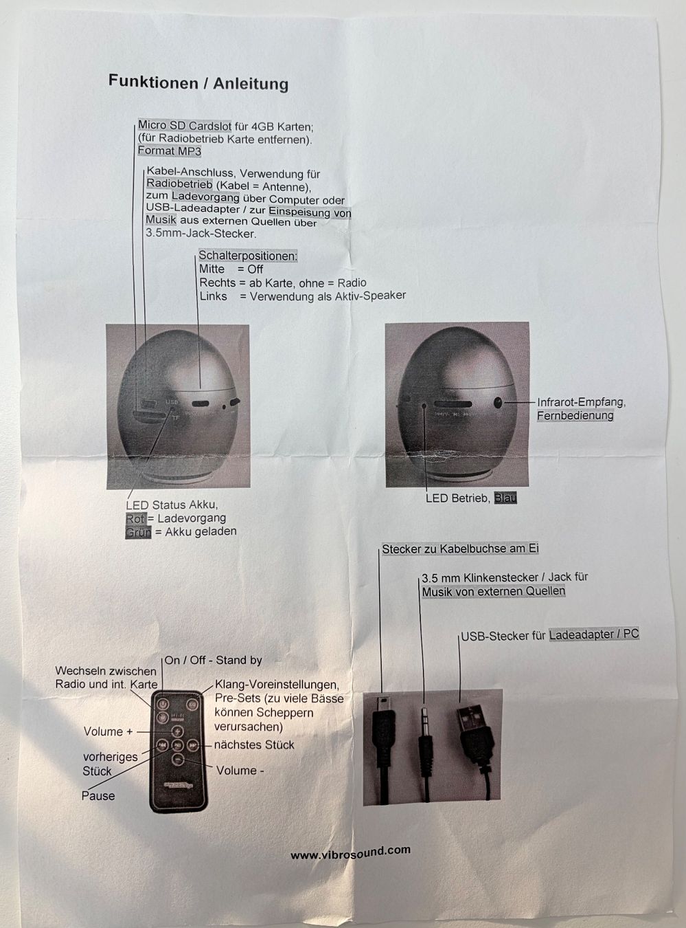 Casse acustiche: Vibrations - Lautsprecher USB – Usato da Safenwil venduto da gemeinsamX 5