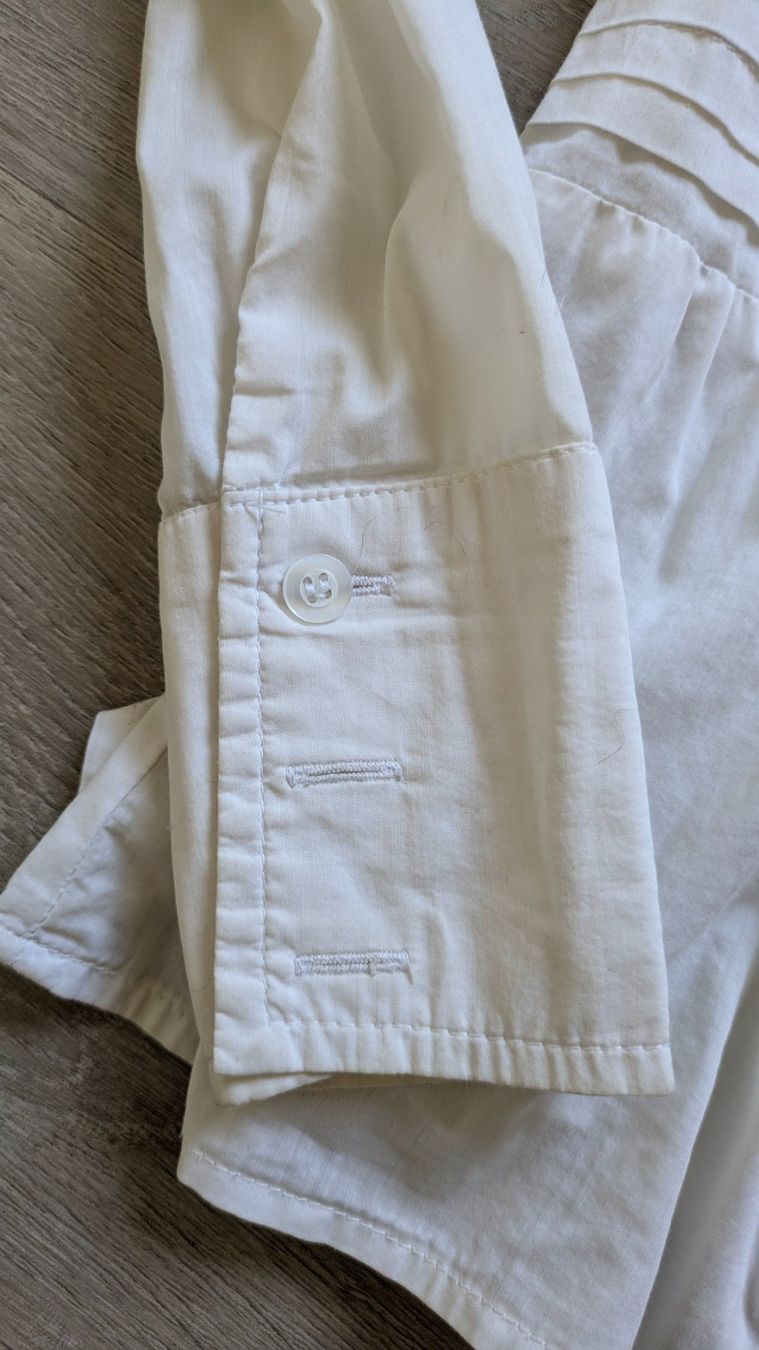 Blusen: Chemisier blanc SASCH, taille S – Gebraucht aus Orsieres von IndianaJones50a 3