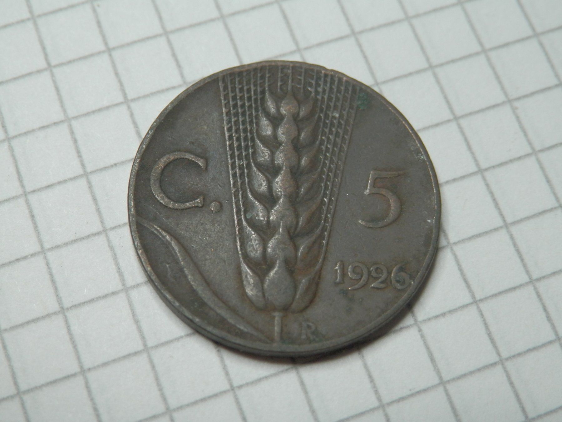 Tutti le monete: Italien 5 Centesimi, 1926 – Usato da Weiach venduto da weiach81