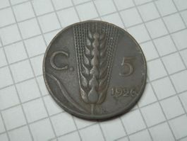 Italien 5 Centesimi, 1926