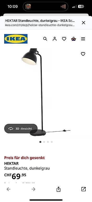 Ikea Lampen: Hektor Lampe Ikea – Gebraucht aus Ennetbaden von Section_H 1