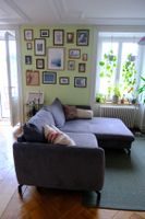 Ecksofa grau mit Schlaffunktion
