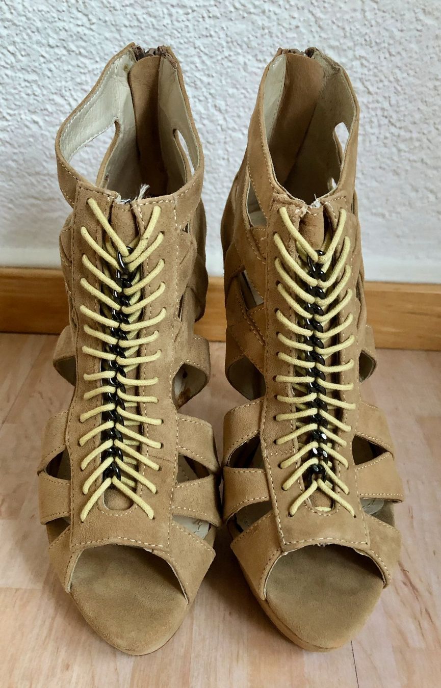 Damenschuhe: NEU: Supertrash Wildleder Pumps, Highheels, 38, hellbraun – Neu (gemäss Beschreibung) aus Zürich von aboxi 7