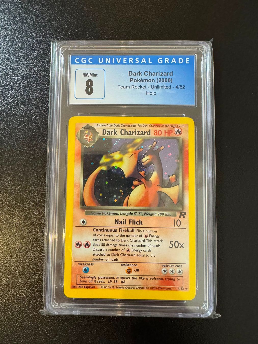 Cartoline: Dark Charizard Pokemon CGC 8 Holo – Usato da Buchs SG venduto da mar_6fxp