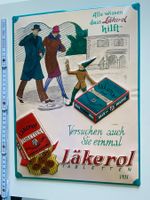 Läkerol Werbung Schild Blechschild Tabletten St. Gallen 1931