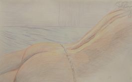 Pastell Zeichnung: Schöner Rücken