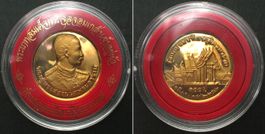 THAILAND Medaille 2000, 100 Jahre Wat Benchamabophit, RAMA V