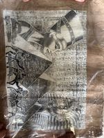 Ägyptische Hieroglyphen Druck mit Pharaonenkopf