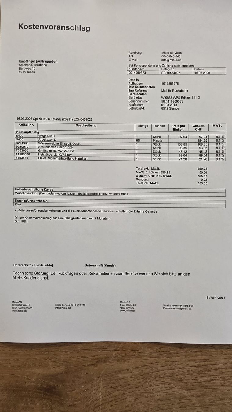Miele Lavatrici: MIELE Waschmaschine W5873 – Usato da Jonen venduto da s.ruckaberle 7