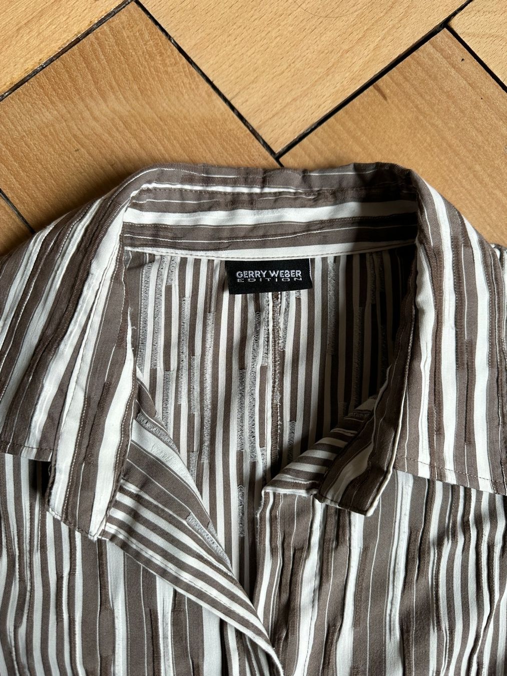 Gerry Weber Chemisiers: GERRY WEBER - Bluse braun-weiss gestreift L – D'occasion à Zürich par Diazaio 3