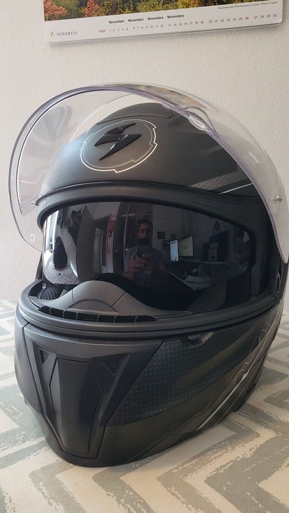 Casques & visières: Scorpion Exo EVO 920 Motorrad Klapphelm (Grösse L, 58-59cm) – D'occasion à Zürich par neverone.0 9