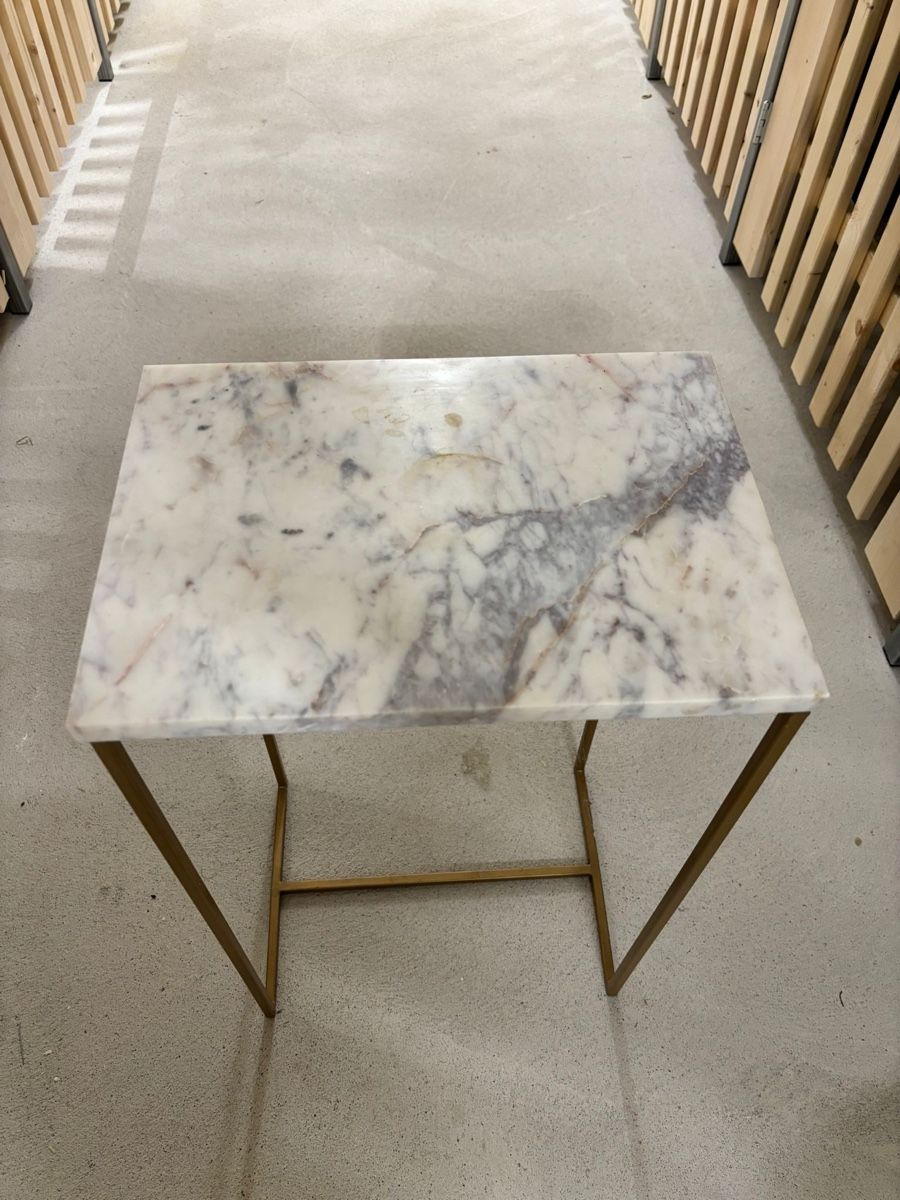 Tische: 2 Marble and gold metal side tables – Gebraucht aus Dübendorf von cpichon 4
