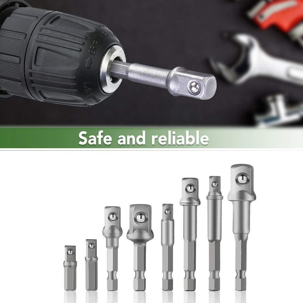 Tutti gli attrezzi: 8 tlg Stecknussadapter Akkuschrauber Set – Nuovo (secondo la descrizione) da Thun venduto da onlino 1