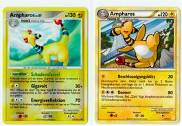 Ampharos Reverse Holo 1 & Rare 14