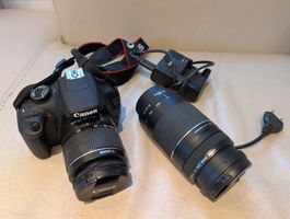 Spiegelreflexkamera Canon EOS 1200D mit zwei Objektiven