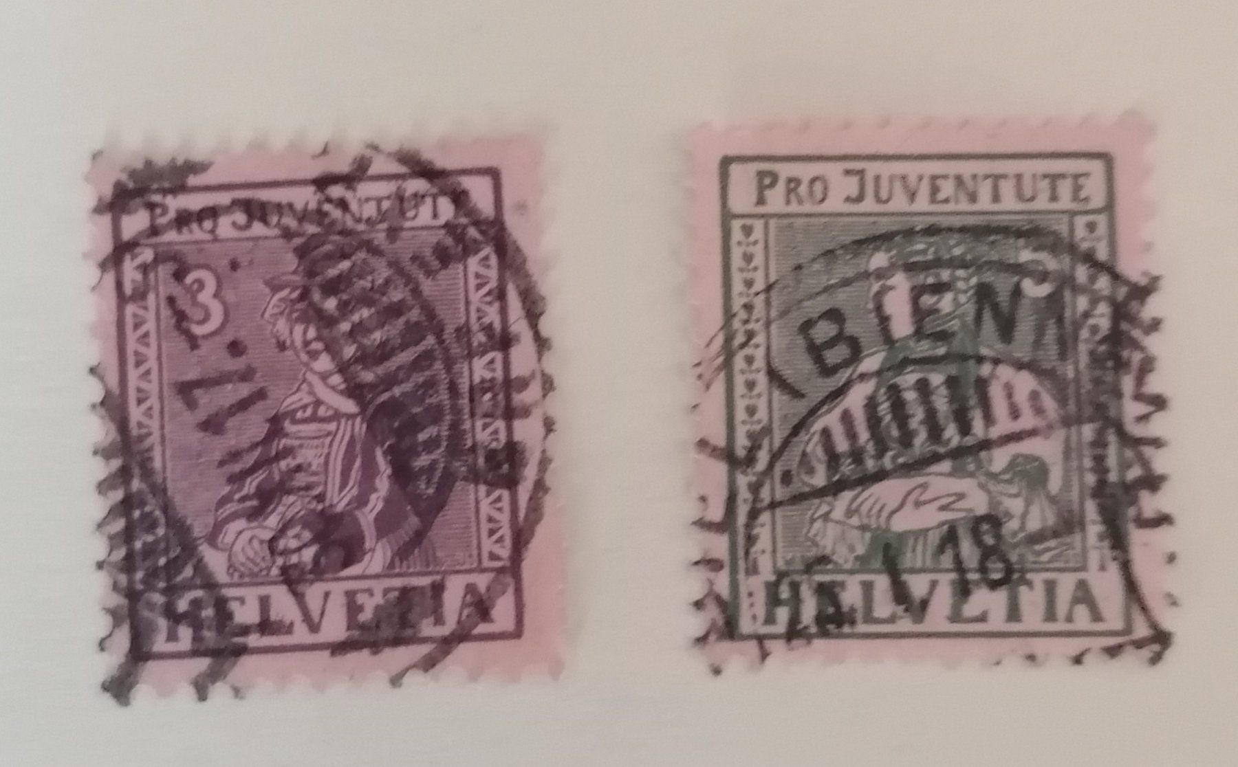 Tutti i francobolli: Pro Juventute Nr. 7 , 8 – Usato da Messen venduto da renklever