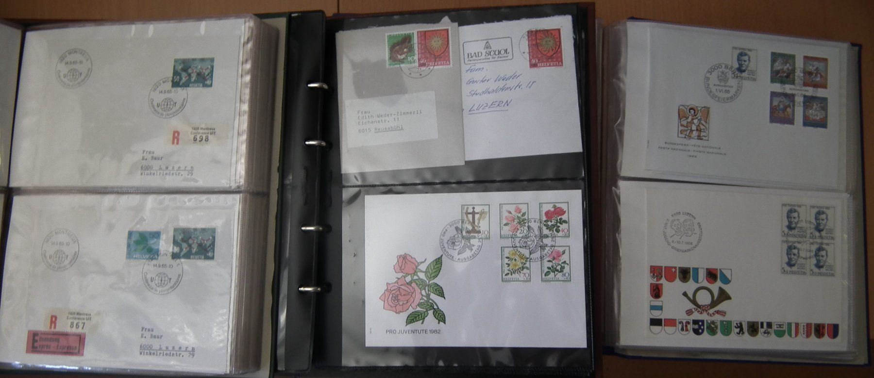 Tutti i francobolli: drei Album mit Briefe, FDC's  Diverse – Usato da Kriens venduto da WULLU99 4