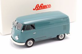 VW T1b Kastenwagen 1960-1963 blau / weiss    1:32 von Schuco