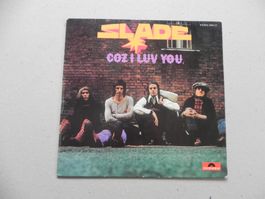 LP Engl. Rock Hardrock Band Slade 1972 Coz i luv you