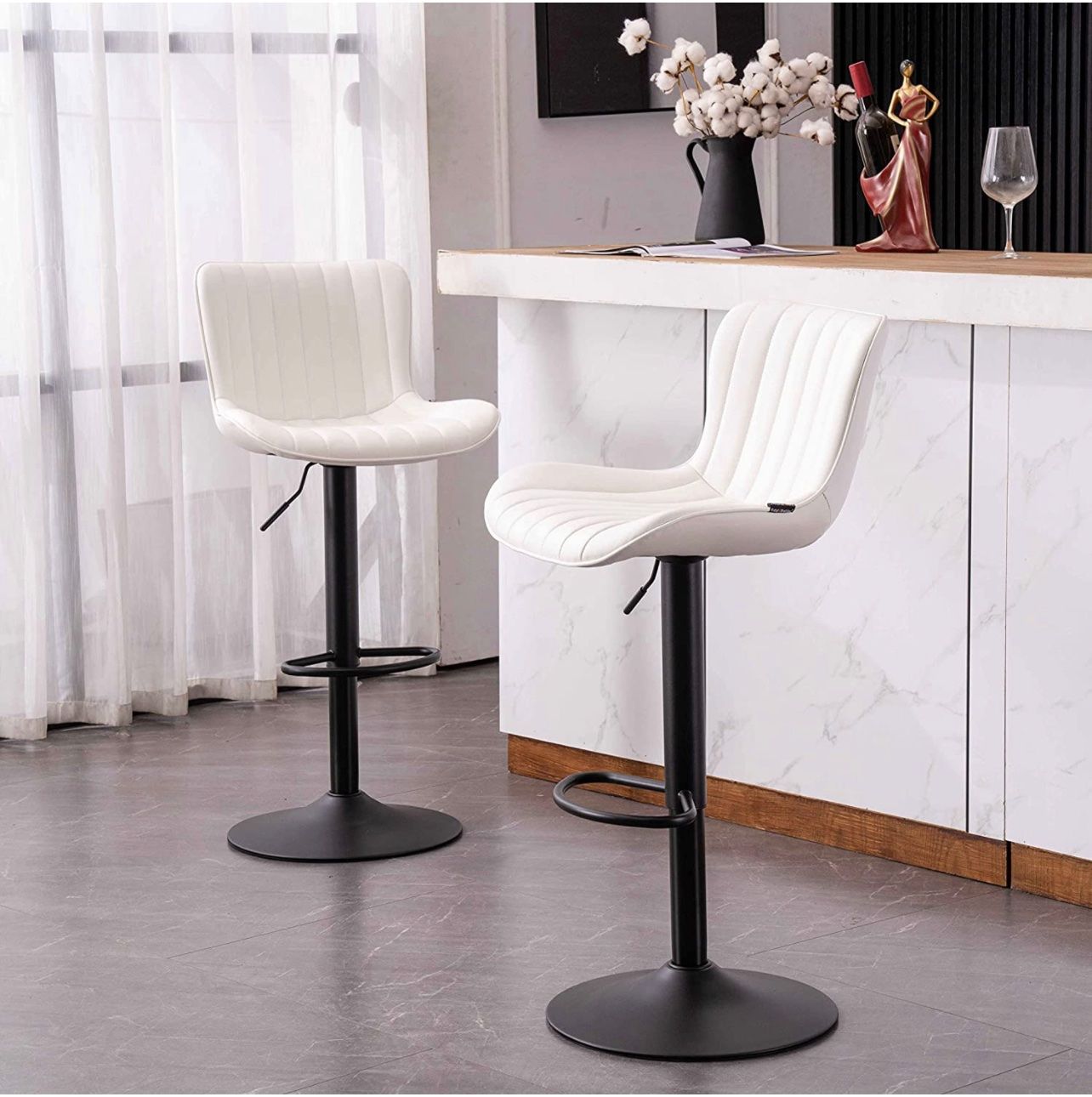 Sgabelli: + Kidol & Shellder Barhocker, PU Leder 2-er Set – Nuovo e nell'imballaggio originale da Amriswil venduto da JaJa-Express 5