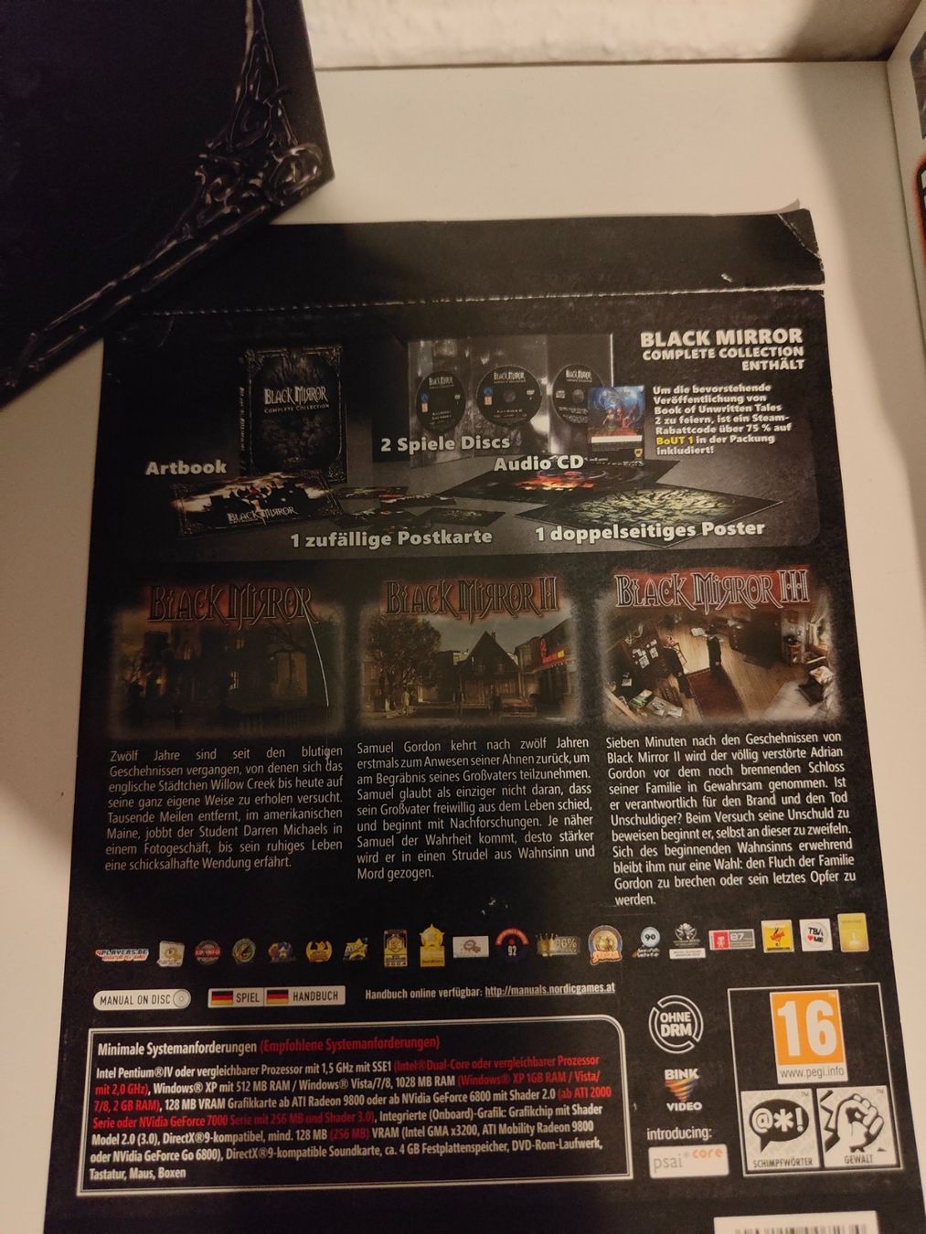 Giochi: Black Mirror Complete Collection. PC DVD Box mit Artbook – Usato da Wittinsburg venduto da MrSascha 1