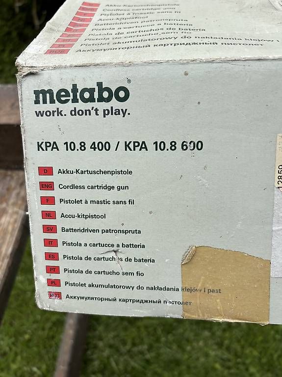 Tutti gli attrezzi: Metabo Akku Pistole  – Usato da Seedorf venduto da Zurfluh01