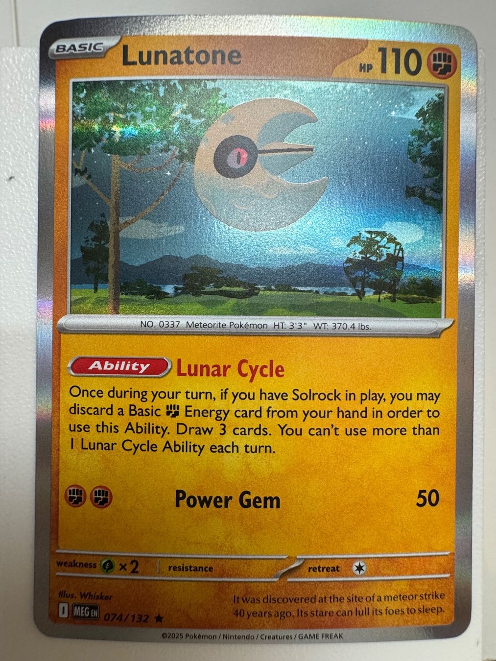 Pokémon Carte collezionabili: Lunatone | Poké Ball Reverse Holo | 074/132 – Nuovo (secondo la descrizione) da Bassersdorf venduto da ero_9zp9