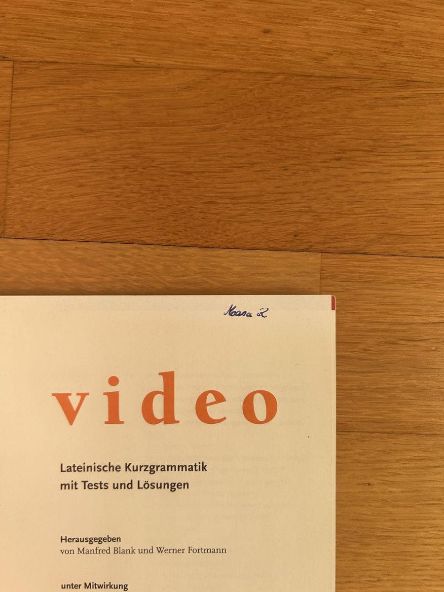 Bücher: Lateinische Kurzgrammatik Video, Cornelsen – Gebraucht aus Zürich von cla_g627 1