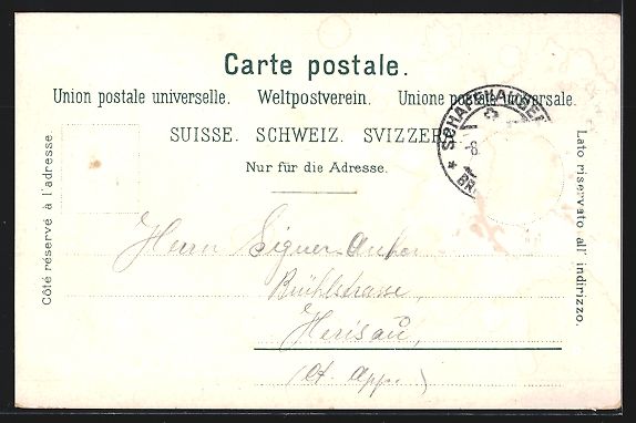 Cartoline postali: Schaffhausen, Blick auf die Bahnbrücke – Usato da Berlin venduto da bartko-reher 1