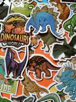 50x Dinosaurier Sticker