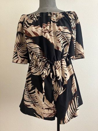 Combinaison d'été légère à motifs tropicaux, taille 38