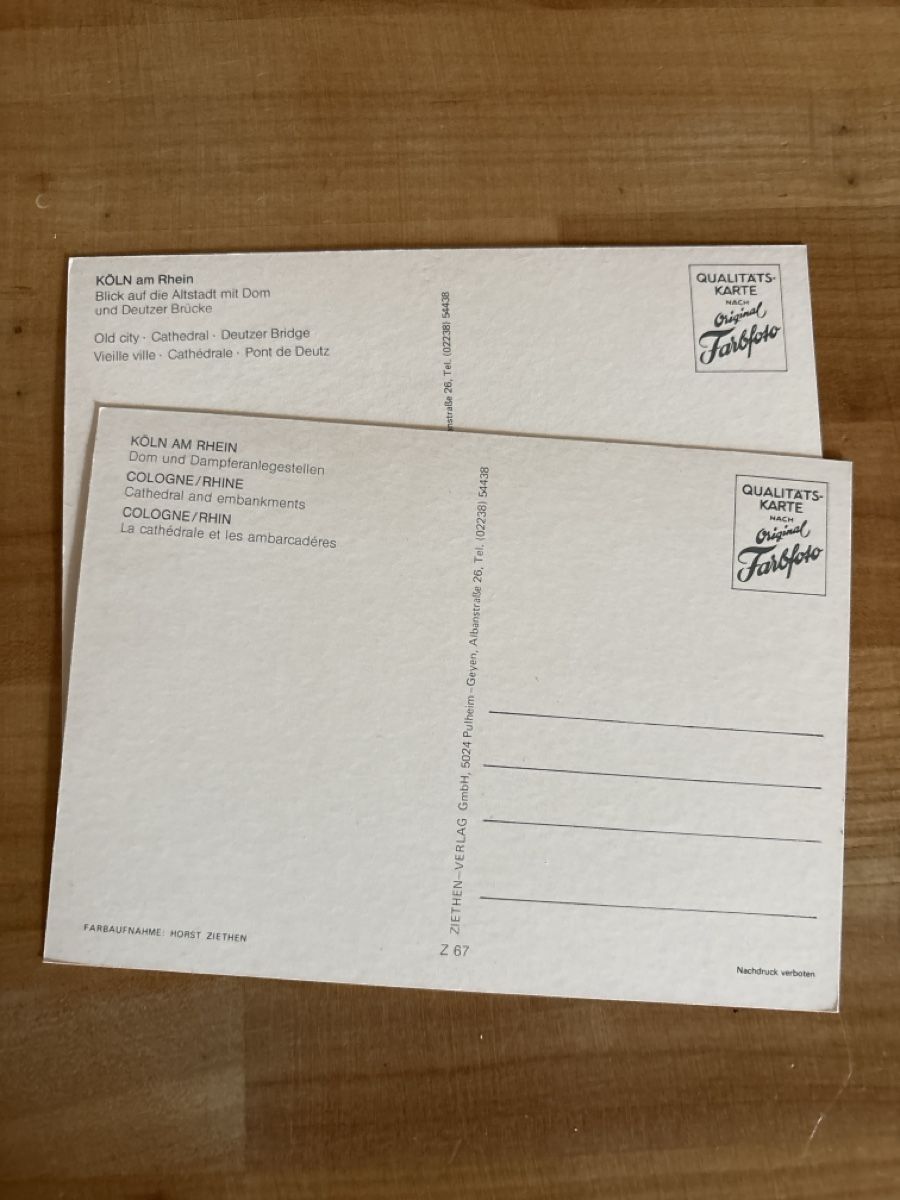 Cartoline postali: AK von Köln – Usato da Rümlang venduto da Brieftaube2 1