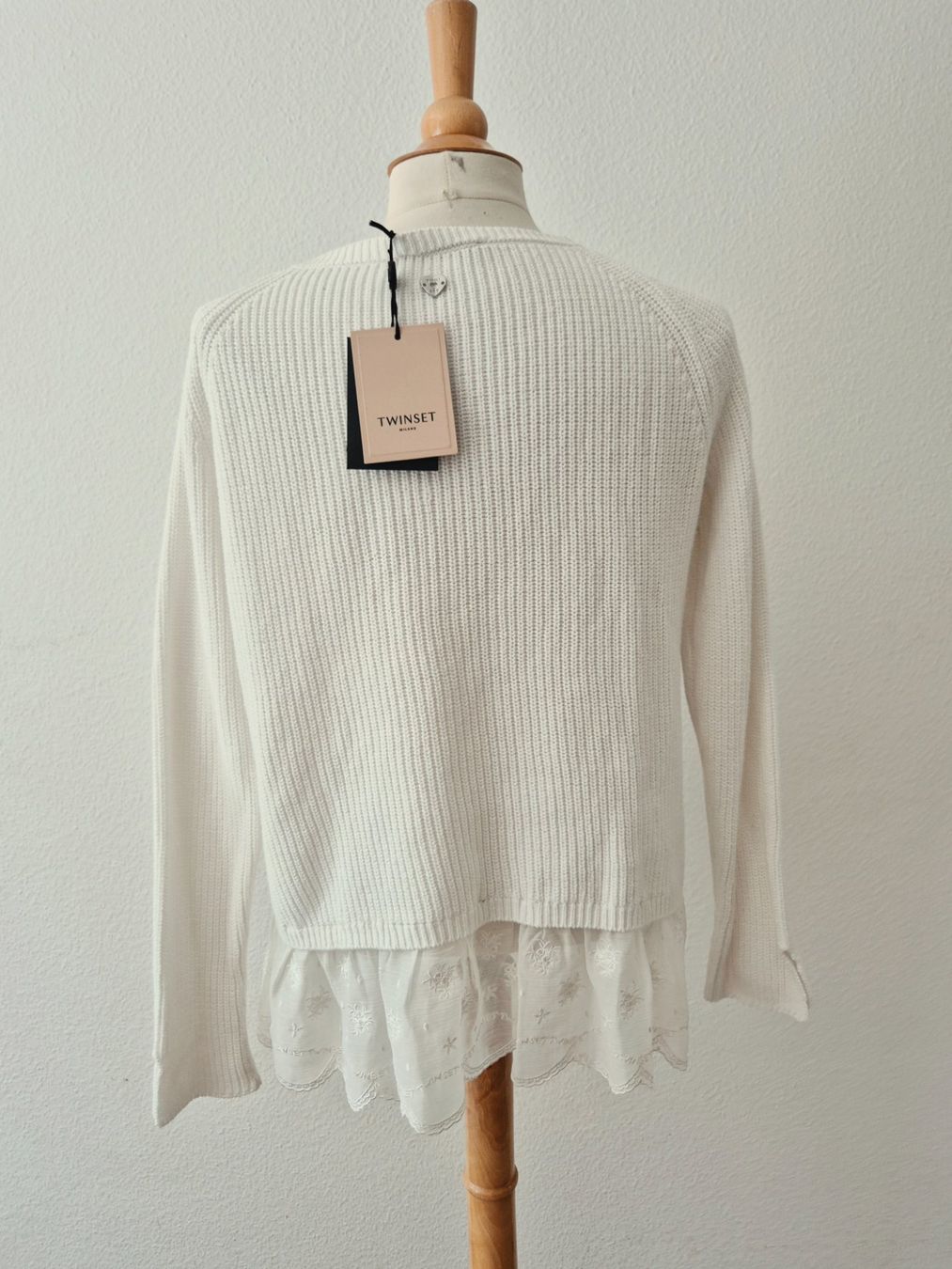 Twinset Maglioni & Felpe: TWINSET SIMONA BARBIERI PULLOVER PULLI XS 34 SPITZE,  TOP – Nuovo (secondo la descrizione) da Elsau venduto da the-colorful-side 5