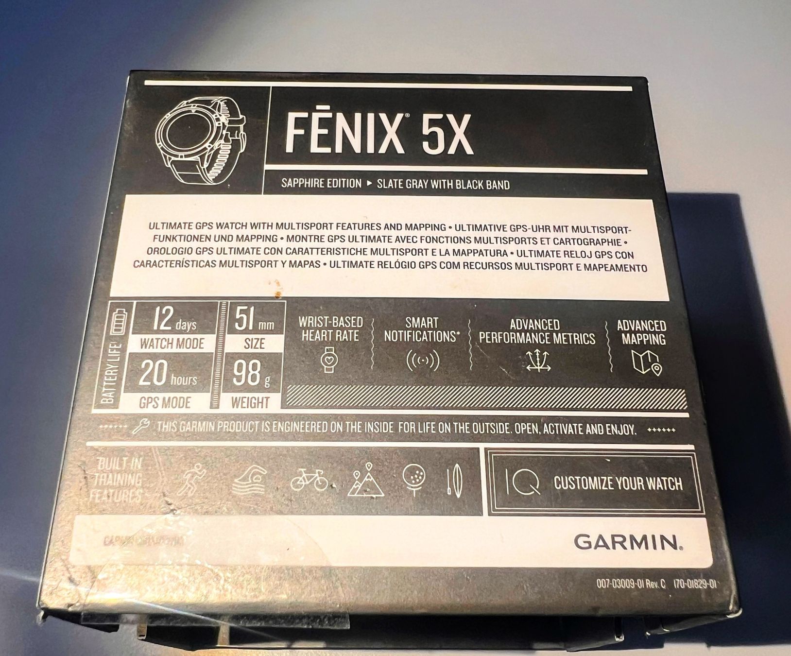 Garmin Smartwatch: Garmin Fenix 5X Saphire Edition – Usato da Wetzikon ZH venduto da ekdk 3