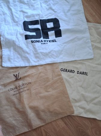 3x Designer Staubbeutel Bundle – Louis Vuitton, Sonia Rykiel