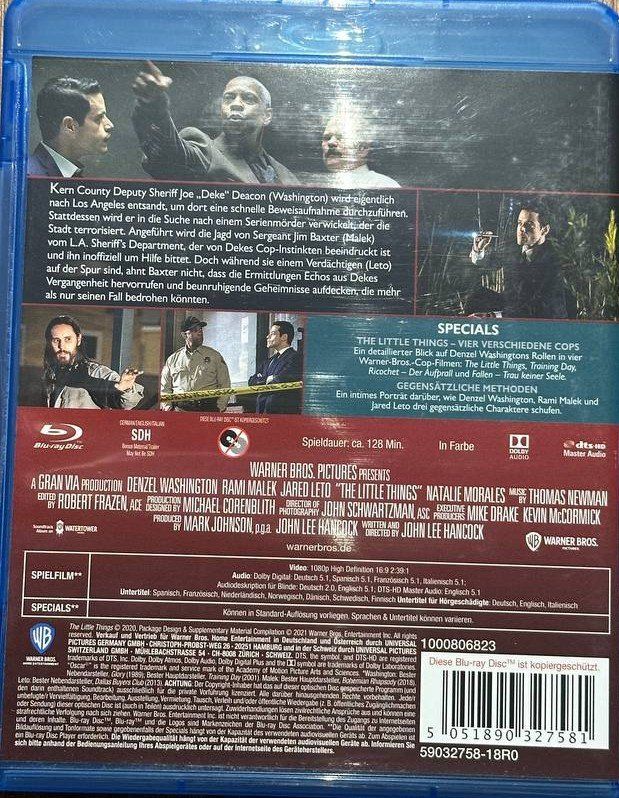 Tutti i DVDs: The Little Things - Blu-ray - Denzel Washington, Top! – Usato da Beringen venduto da Mantafisch1 1
