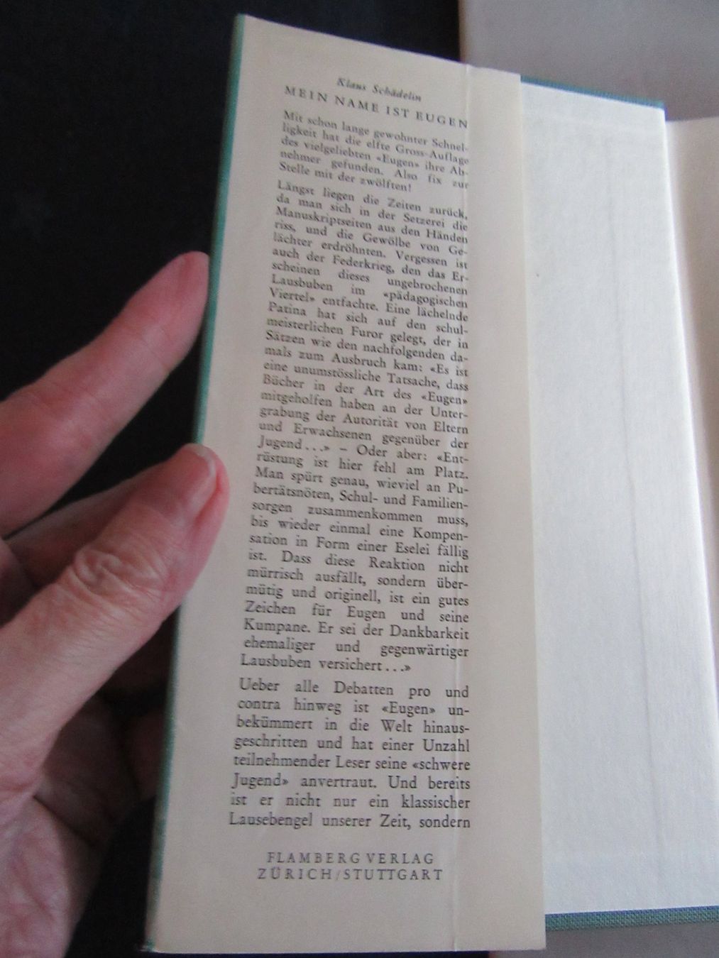 Libri: Mein Name ist Eugen von Klaus Schädelin – Usato da Wattwil venduto da wampi 3