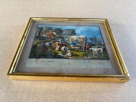 schönes antikes Senntum Bild / Stich