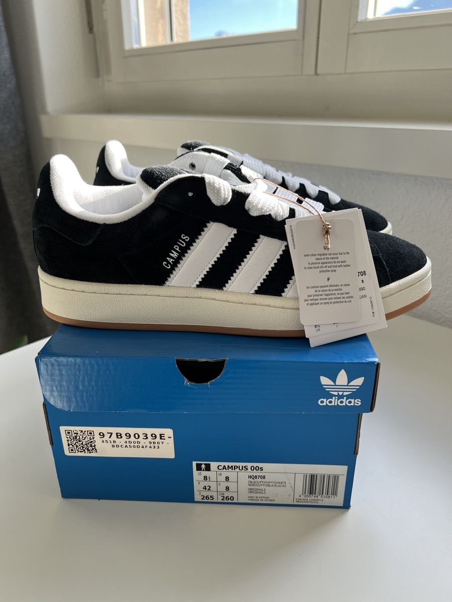 Adidas Scarpe da uomo: Adidas Campus Black 42 – Nuovo e nell'imballaggio originale da Stans venduto da RemoZimmermann