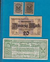 Regensburg  4 Notgeldscheine SS++-VZ++