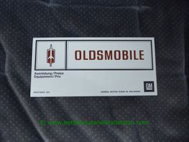 Oldsmobile Modellprogramm 1975/03 deutsch/französisch GM-Bie