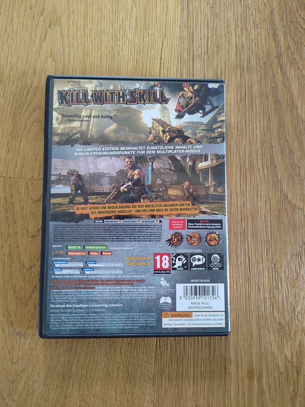 Giochi: Bulletstorm Limited Edition PC DE 2011 – Usato da Fribourg venduto da Nooky 1