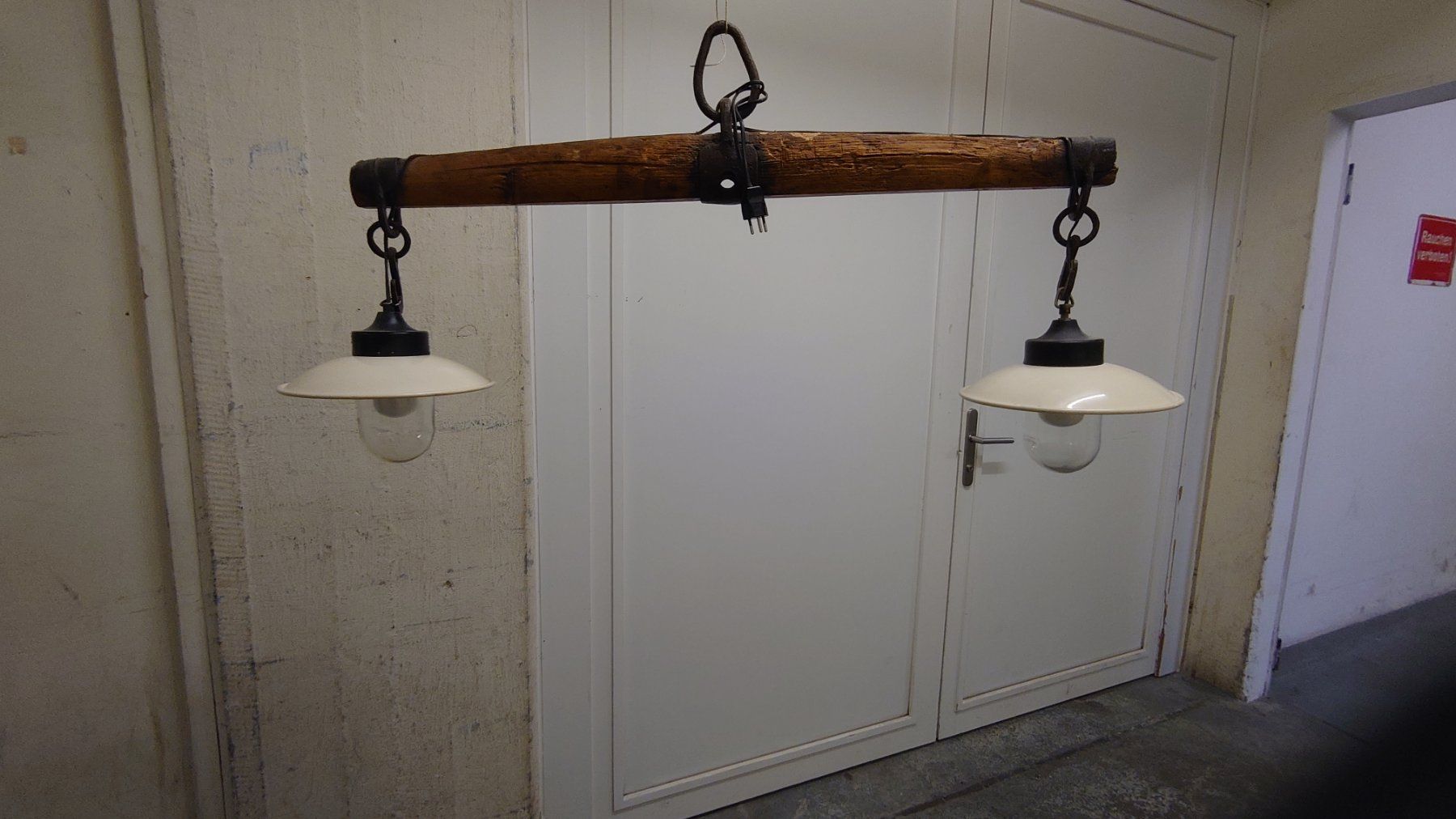 Lampadari & plafoniere: Deckenlampe aus altem Holz-Joch – Usato da Zürich venduto da blaumeisli62