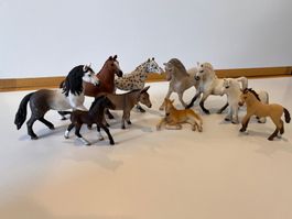 Lot Schleich Pferde diverse Grössen schöner Zustand